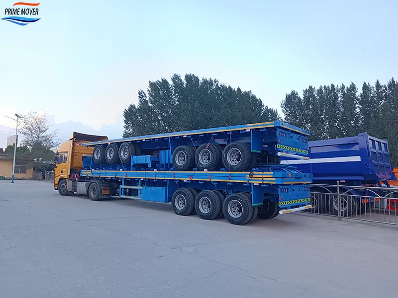 Innovative Flatbed Semi Trailer with Reliable Cargo Load Security Systems