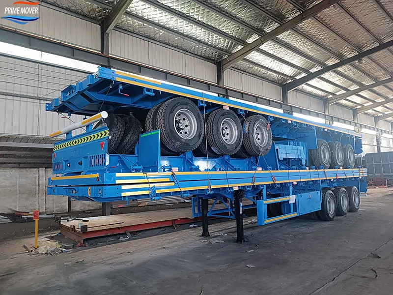40-Ton Three-Axle Flatbed Semi-Trailer