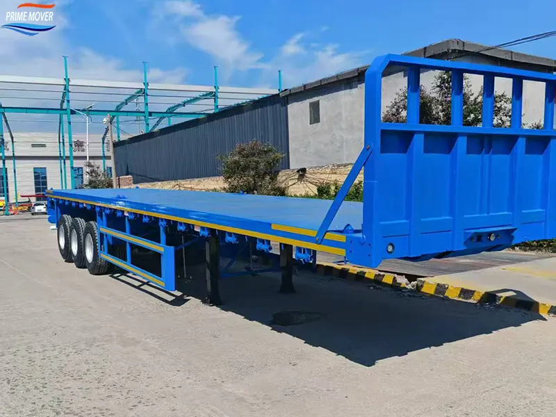 Three-Axle Flatbed Semi-Trailer