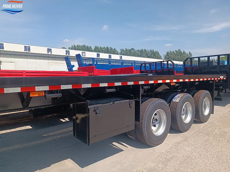 14-Meter Three-Axle Flatbed Trailer