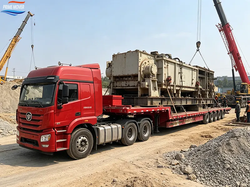 Heavy Cargo Transport Five-Axle Flatbed Trailer Heavy Cargo Transport Five-Axle Flatbed Trailer