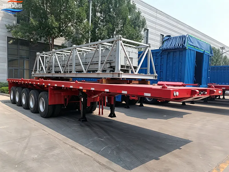 Oversized Cargo Transport Five-Axle Flatbed Trailer Oversized Cargo Transport Five-Axle Flatbed Trailer