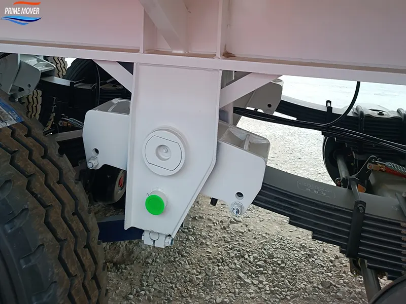 Detailed View of Container Skeleton Semi-Trailer Detailed View of Container Skeleton Semi-Trailer