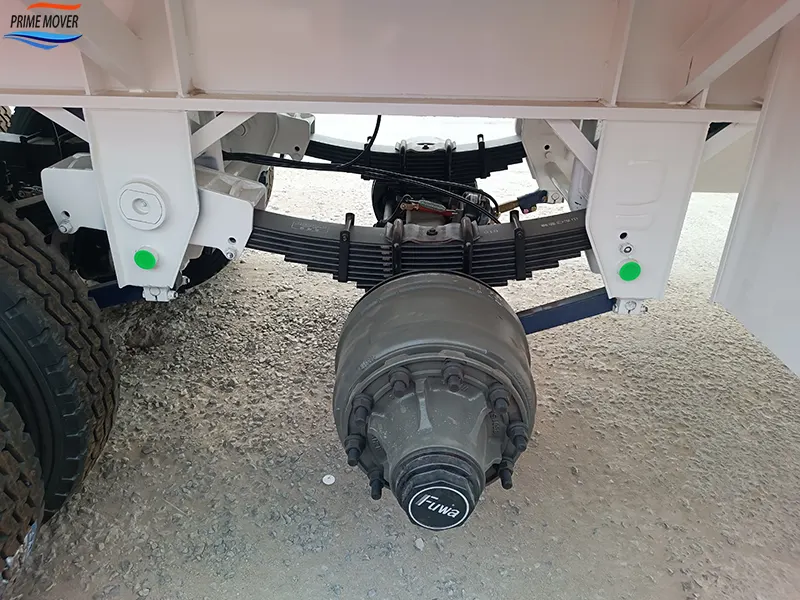 Single 40ft Container Locked on Skeleton Trailer Single 40ft Container Locked on Skeleton Trailer
