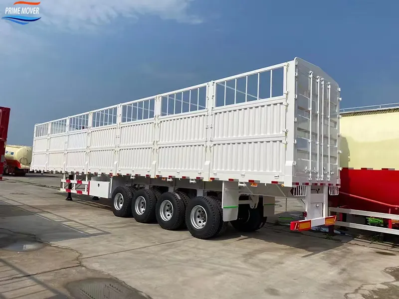 Four-Axle High-Load-Bearing Fence Trailer Four-Axle High-Load-Bearing Fence Trailer