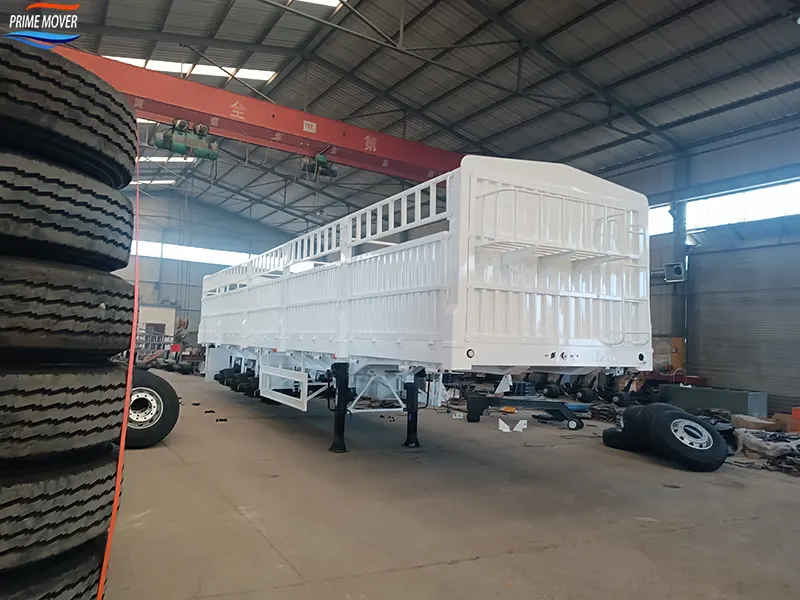 Four-Axle High-Load-Bearing Semi-Trailer in Production Four-Axle High-Load-Bearing Semi-Trailer in Production