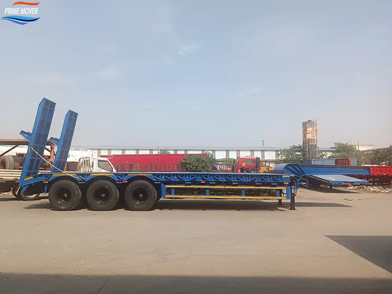 High-Load Low-Flatbed Semi-Trailer