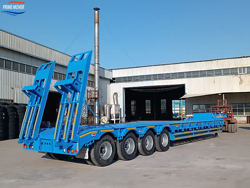 80-ton Low-Flatbed Semi-Trailer (4-axle) 80-ton Low-Flatbed Semi-Trailer (4-axle)