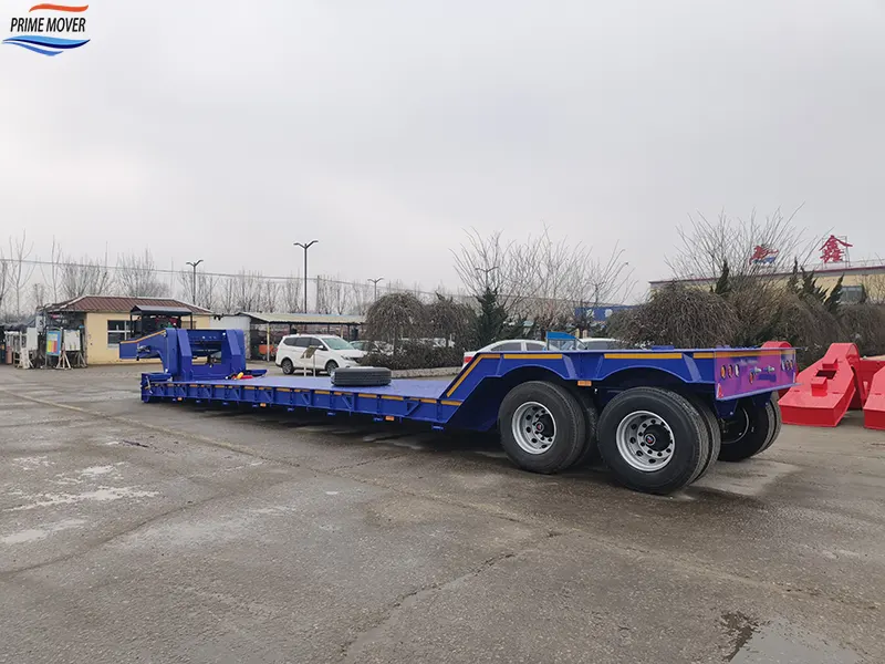 High Load Capacity Low Flatbed Trailer High Load Capacity Low Flatbed Trailer