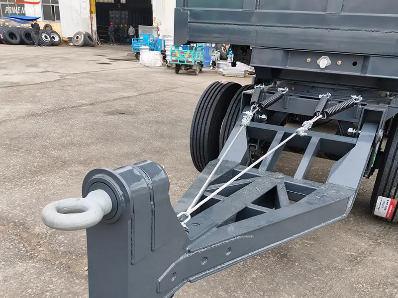 Side-Tipping Full Trailer Shock Absorption System Side-Tipping Full Trailer Shock Absorption System