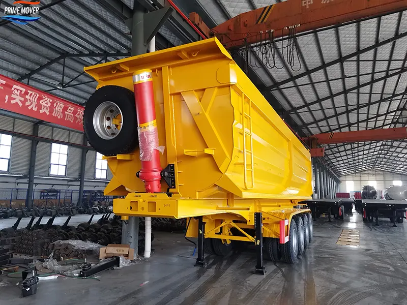 Rear-Tipping Trailer in Production
