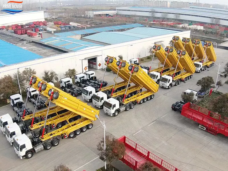 Rear-Tipping Trailer Inventory Display