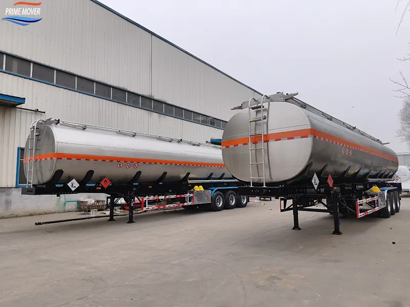 50-Ton Stainless Steel Oil Tank Trailer