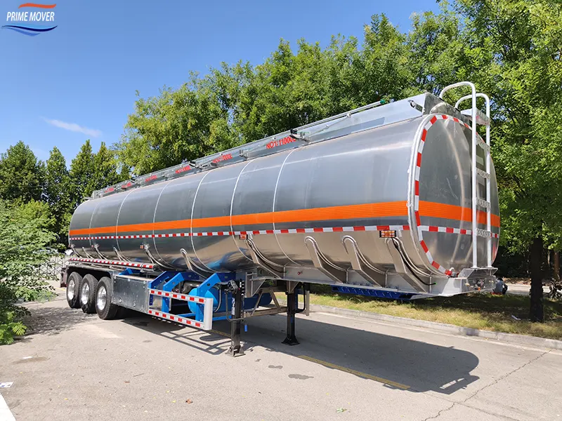 Aluminum Alloy Tank Trailer Ready for Acceptance Inspection