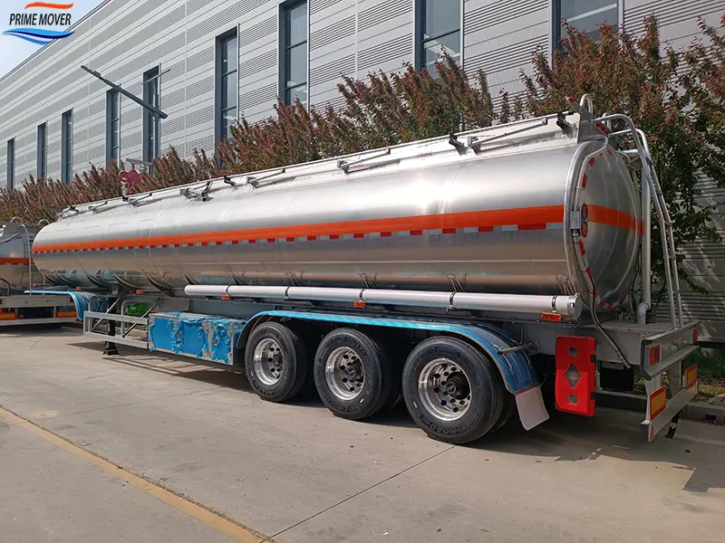 Aluminum Alloy Tank Trailer Ready for Shipment