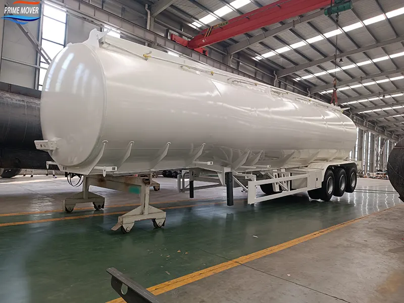 Carbon Steel Tank Semi-Trailer Under Processing