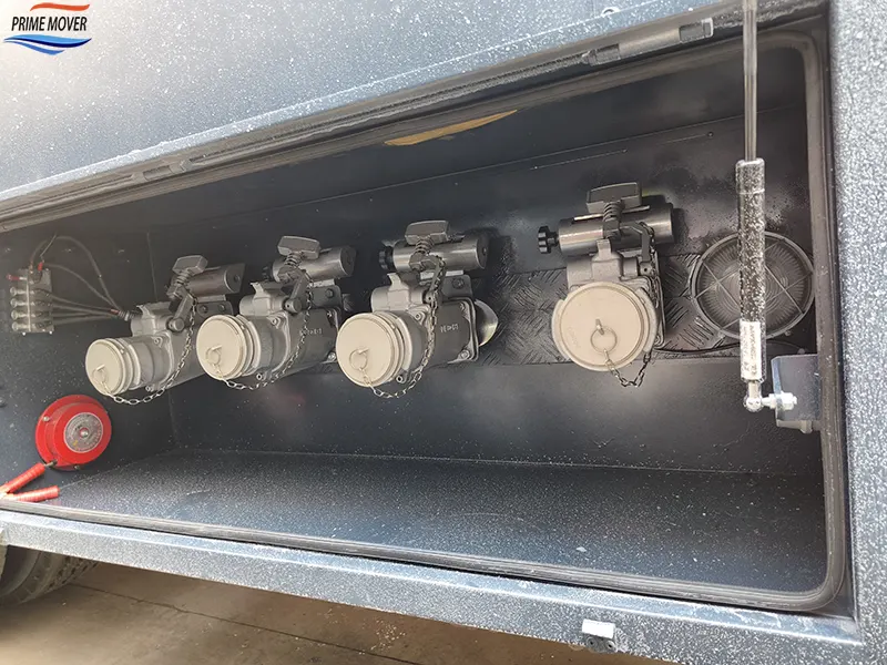 Carbon Steel Tank Semi-Trailer Unloading Port