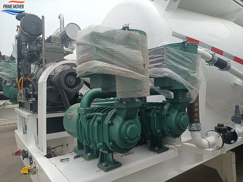 High-Pressure Blower Assembly for Powder and Granular Material Semi-Trailer High-Pressure Blower Assembly for Powder and Granular Material Semi-Trailer