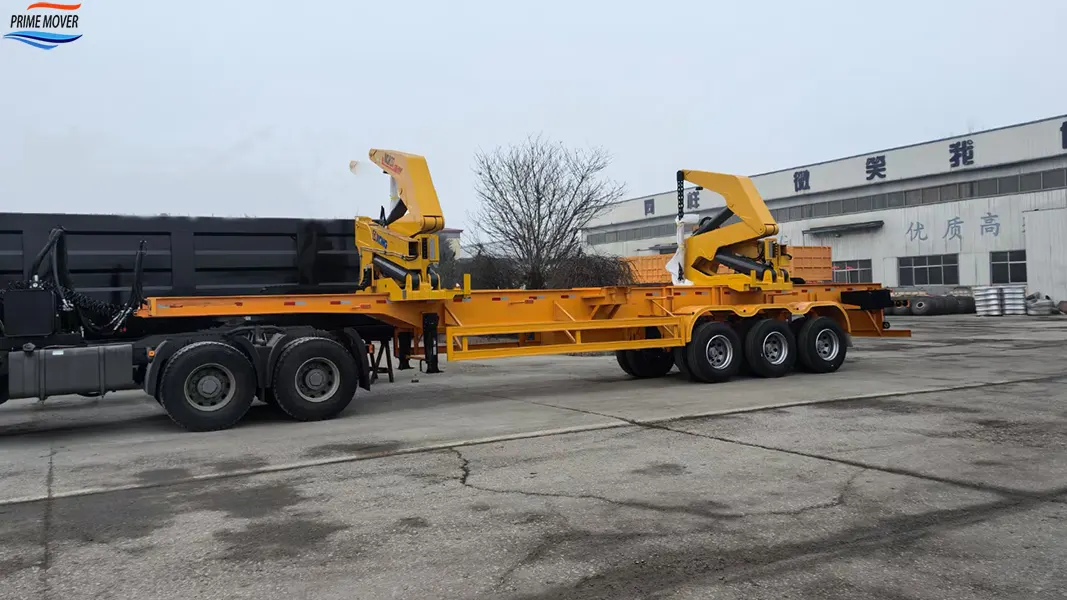 Semi-Trailer with Side Crane Semi-Trailer with Side Crane