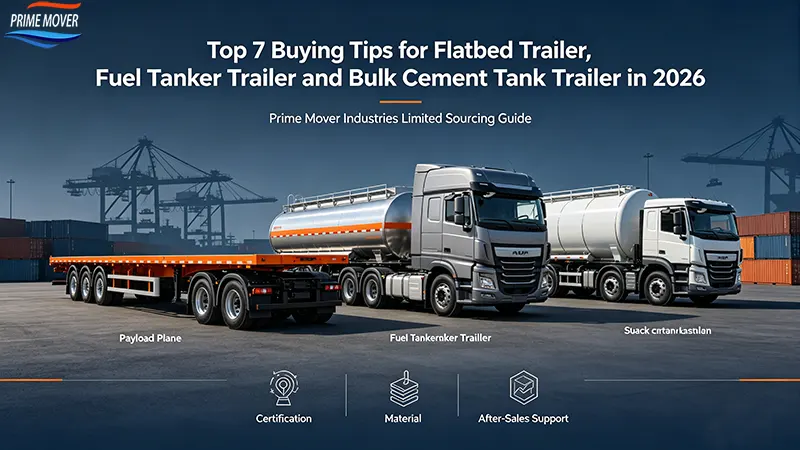 Flatbed Trailer, Fuel Tanker Trailer and Bulk Cement Tank Trailer buying guide 2026 Flatbed Trailer, Fuel Tanker Trailer and Bulk Cement Tank Trailer buying guide 2026