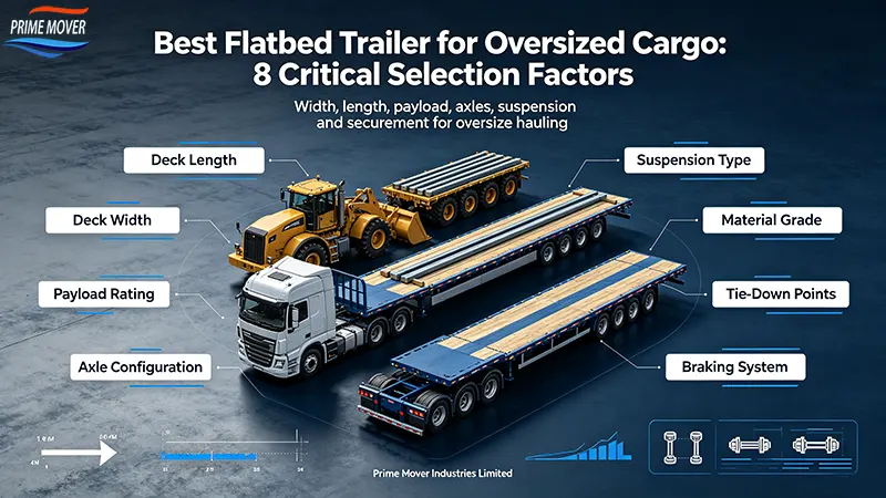 8 critical factors for choosing best flatbed trailer oversized cargo