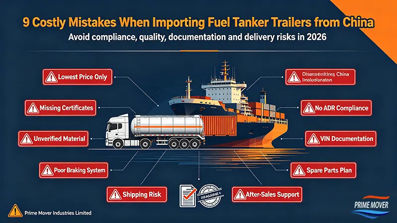 9 costly mistakes when importing fuel tanker trailers from China 9 costly mistakes when importing fuel tanker trailers from China