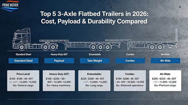 3-axle flatbed trailer cost and payload comparison chart 2026 3-axle flatbed trailer cost and payload comparison chart 2026