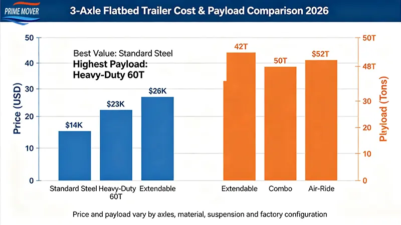 Steel vs aluminum vs combo 3-axle flatbed trailer durability comparison Steel vs aluminum vs combo 3-axle flatbed trailer durability comparison