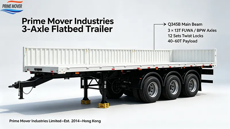 Top 5 3-axle flatbed trailers 2026 cost payload durability comparison Top 5 3-axle flatbed trailers 2026 cost payload durability comparison