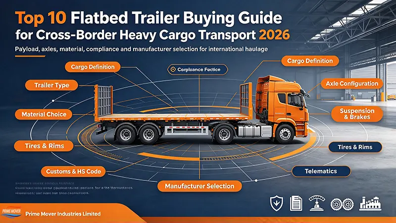 Top 10 flatbed trailer buying guide for cross-border heavy cargo transport 2026