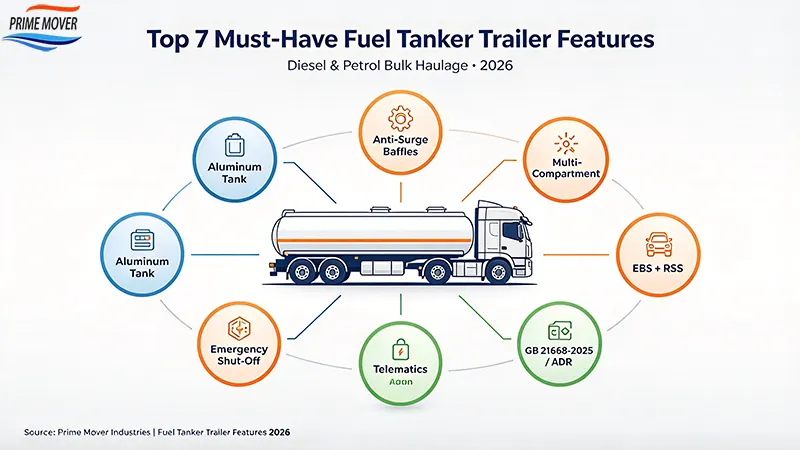 7 must-have fuel tanker trailer features for diesel and petrol bulk haulage 2026 7 must-have fuel tanker trailer features for diesel and petrol bulk haulage 2026