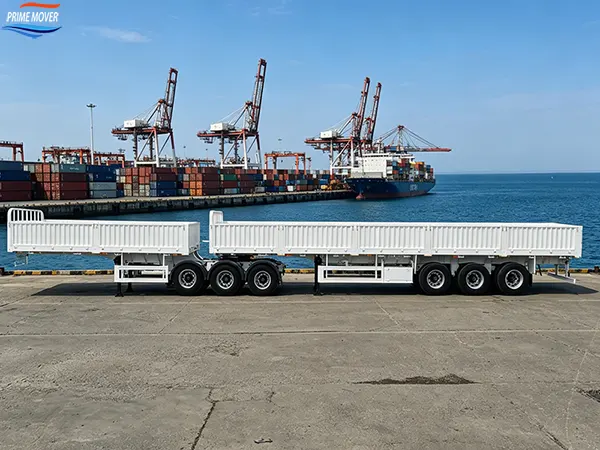 Six-Axle Double-Compartment Low-Sided Semi-Trailer – Zoned Loading & Legal Super-Load Freight Haulage