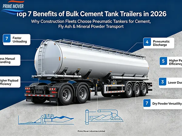 Top 7 Benefits of Bulk Cement Tank Trailers in 2026: Why Construction Fleets Choose Pneumatic Tankers for Cement, Fly Ash & Mineral Powder Transport