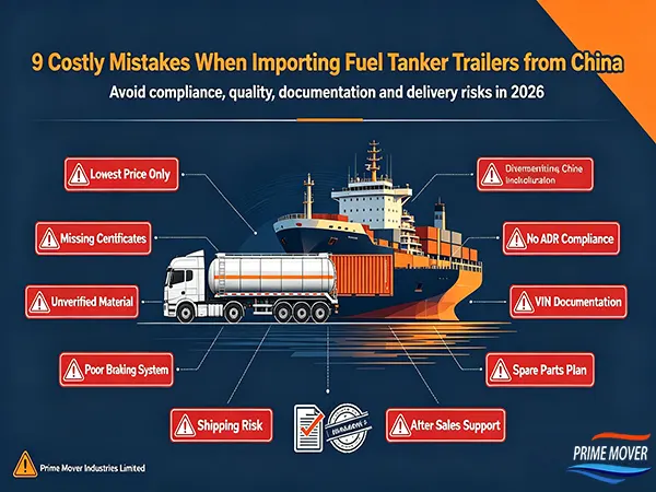9 Costly Mistakes When Importing Fuel Tanker Trailers from China